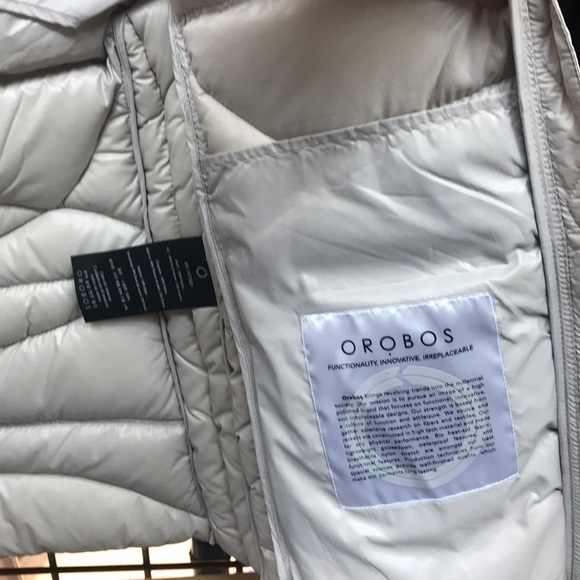 NWT,Women's Orobos Classic Down Vest cream petal - Picture 11 of 16